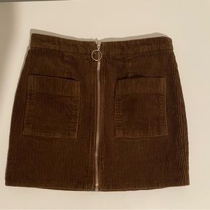 Women’s Brown Corduroy MiniSkirt